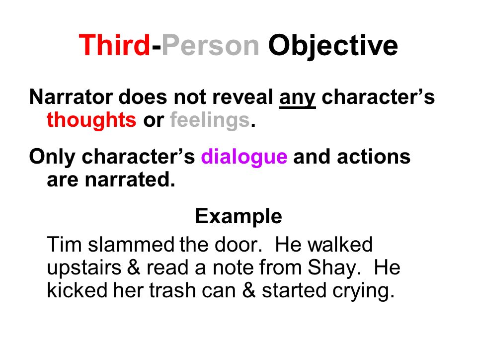 3rd person point of view research paper Traditional academic writing discourages the use of first or second person (i, we, you) this is because it does not sound objective instead, it sounds as though you have only a very limited, personal view of the issue you are discussing, rather than a view. 3rd person point of view research paper Traditional academic writing discourages the use of first or second person (i, we, you) this is because it does not sound objective instead, it sounds as though you have only a very limited, personal view of the issue you are discussing, rather than a view.