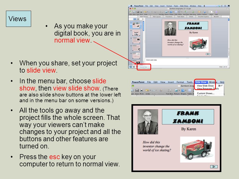As you make your digital book, you are in normal view.