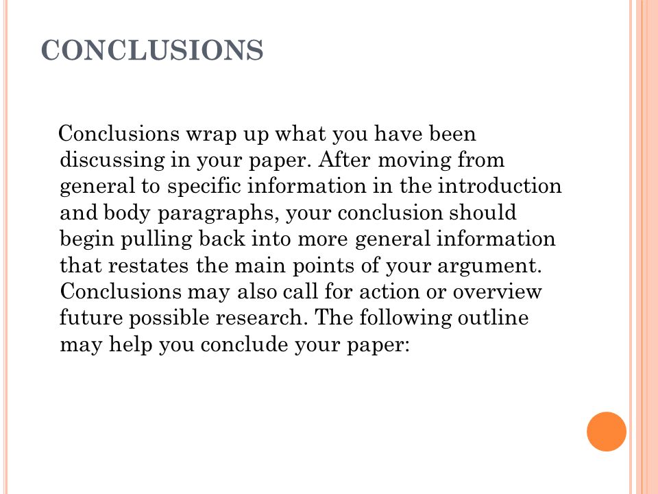 Concluding A Research Paper