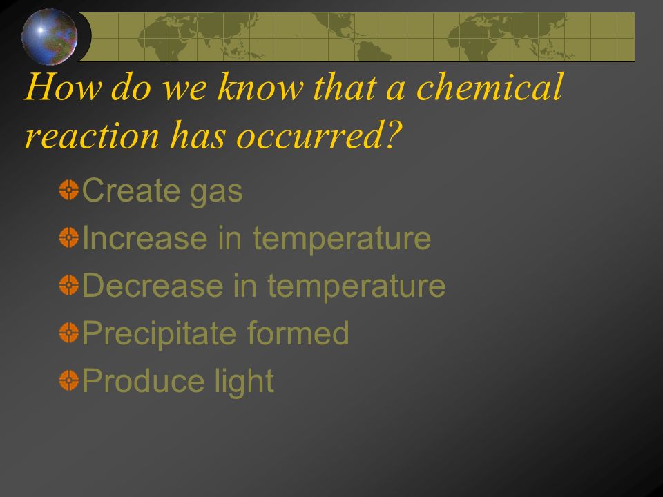 What don’t we know about chemical reactions.