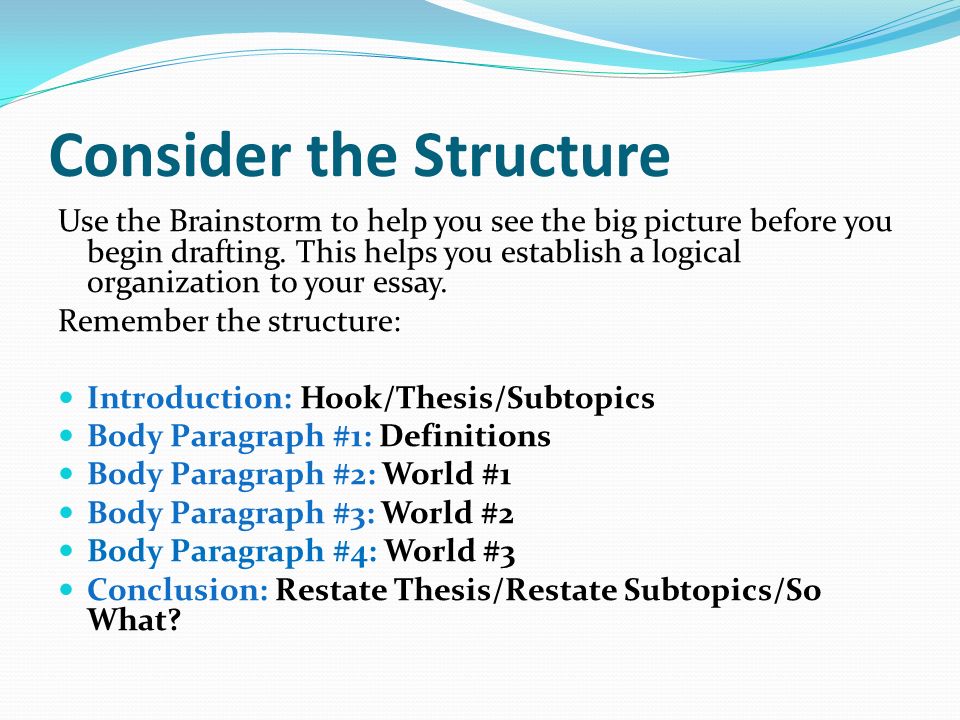 How To Write A Essay Paragraph