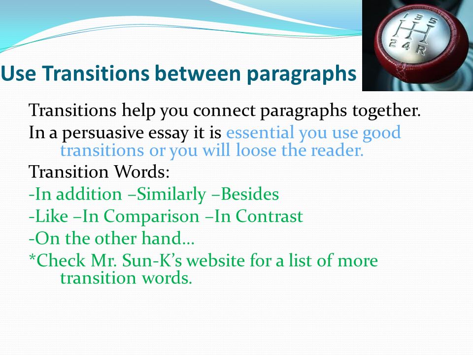 good transitions comparison essay Learn how to use transition words in essays compare and contrast transition words, sequence/order words, conclusion words and more click here. good transitions comparison essay Learn how to use transition words in essays compare and contrast transition words, sequence/order words, conclusion words and more click here.