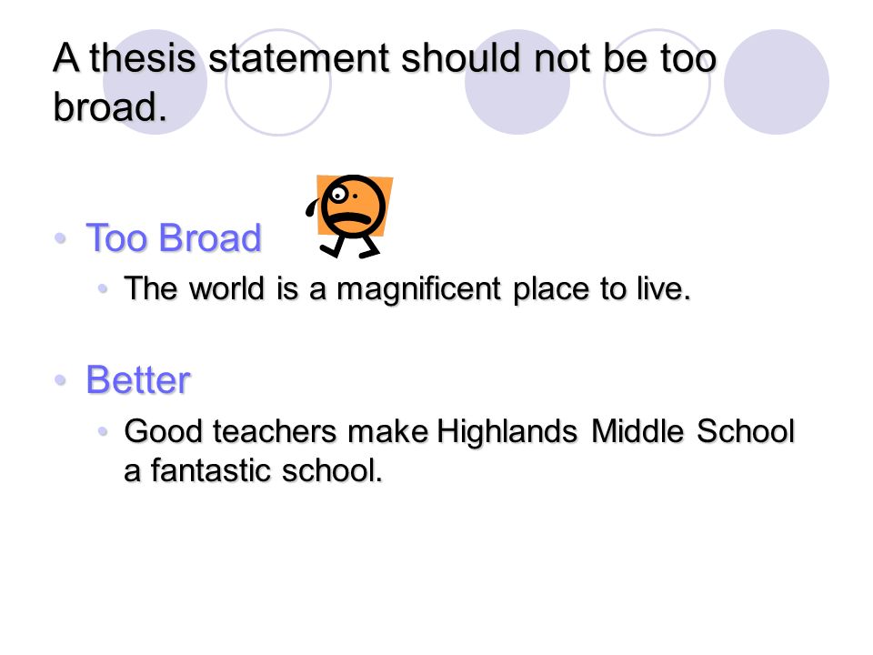 What Makes A Good Thesis Statement For A Research Paper