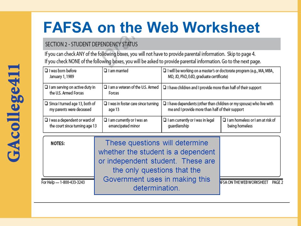 Printables Fafsa On The Web Worksheet financial aid workshop night the theatre arts 32 before beginning a fafsa on web worksheet web