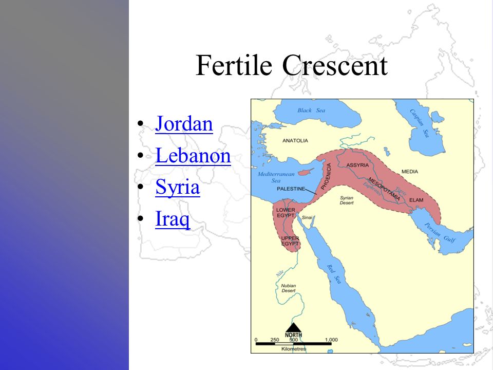Fertile Crescent Jordan Lebanon Syria Iraq