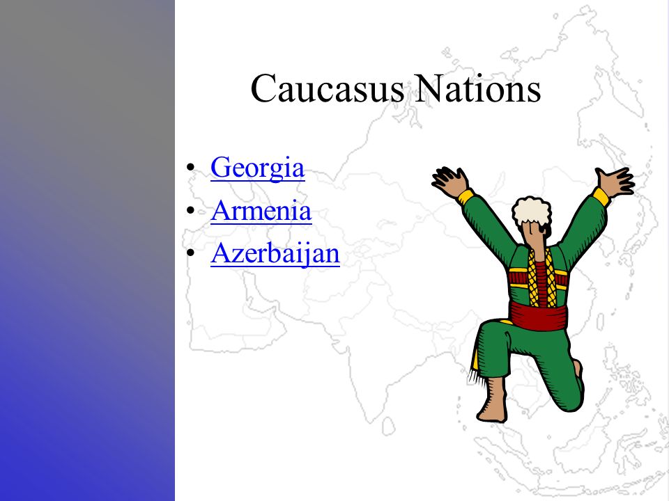 Caucasus Nations Georgia Armenia Azerbaijan