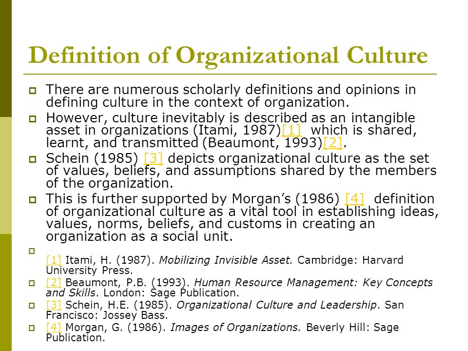 essay on organizational culture