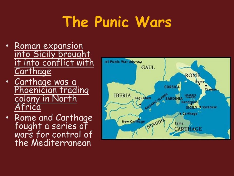 the punic wars roman expansion into sicily brought it into