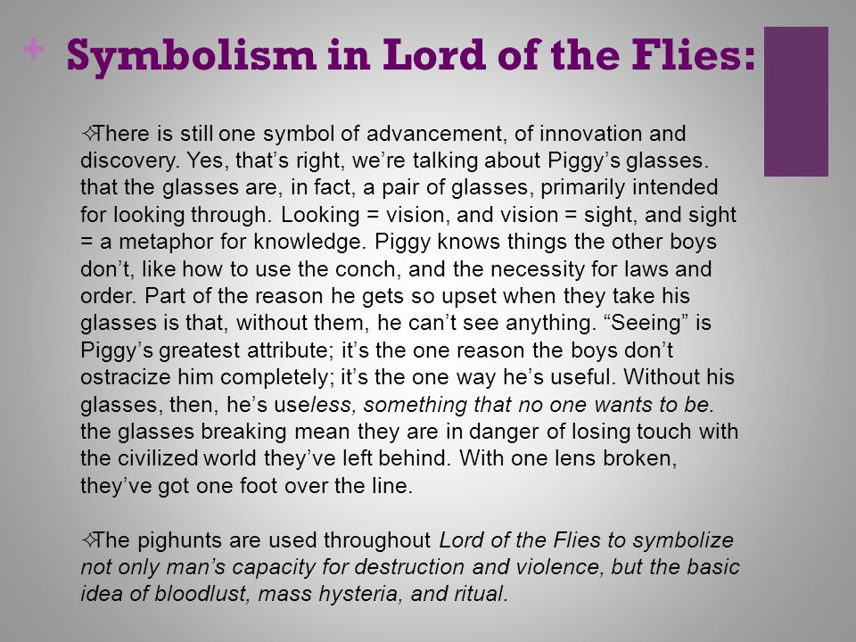 Lord of the flies symbols essay