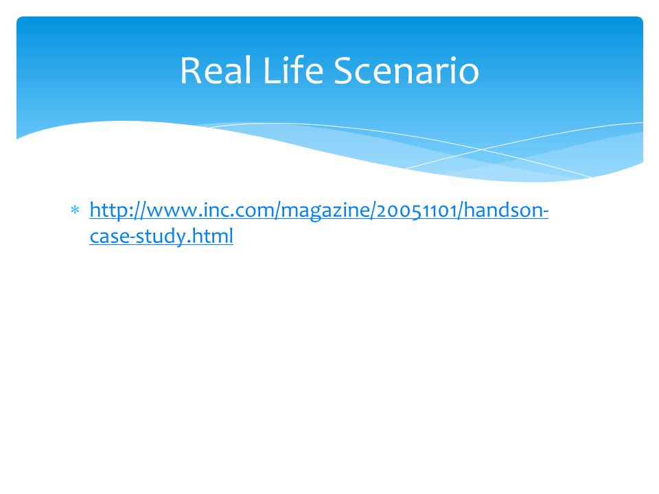    case-study.html   case-study.html Real Life Scenario