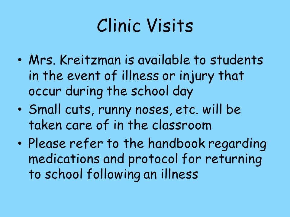 Clinic Visits Mrs.