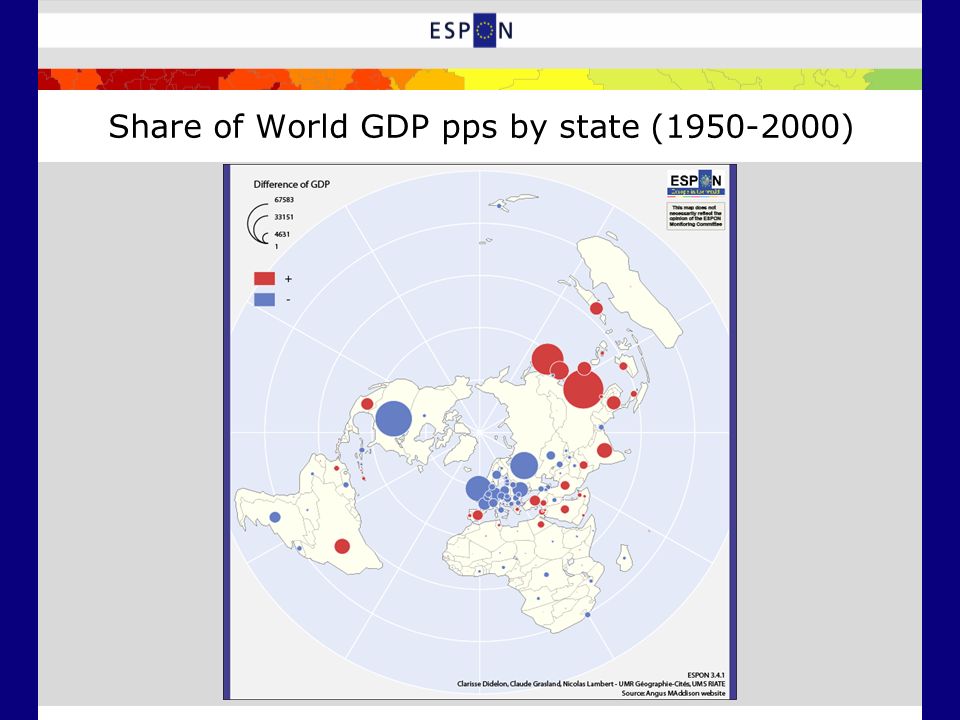 Share of World GDP pps by state ( )