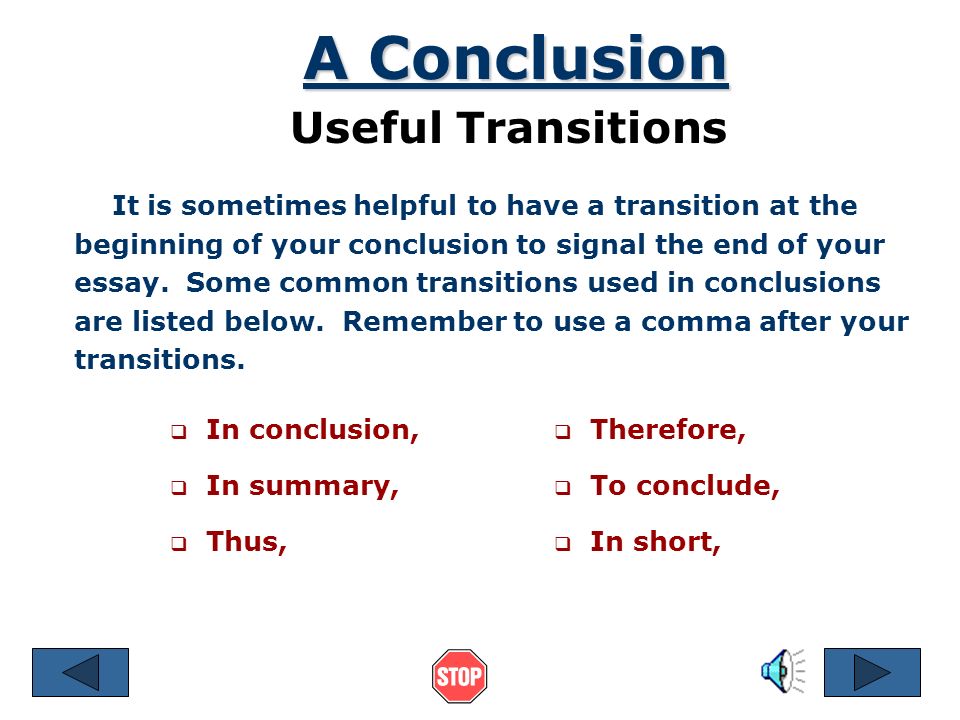 purpose of a conclusion in an essay