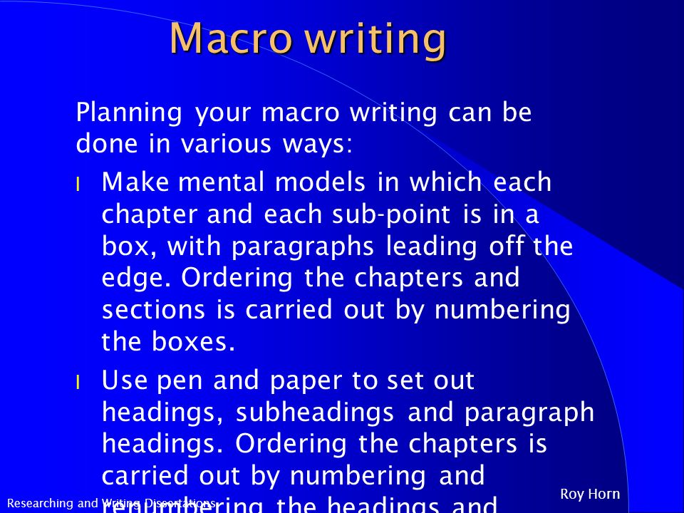 How To Write A Good Introduction For A Dissertation