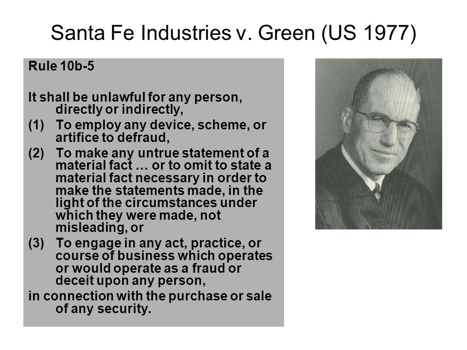 Santa Fe Industries v.