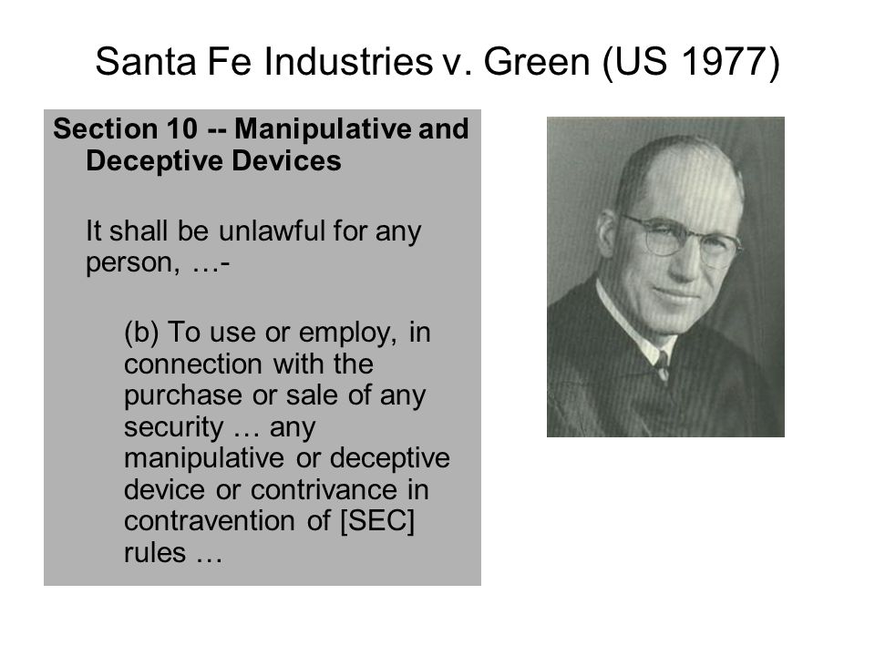 Santa Fe Industries v.