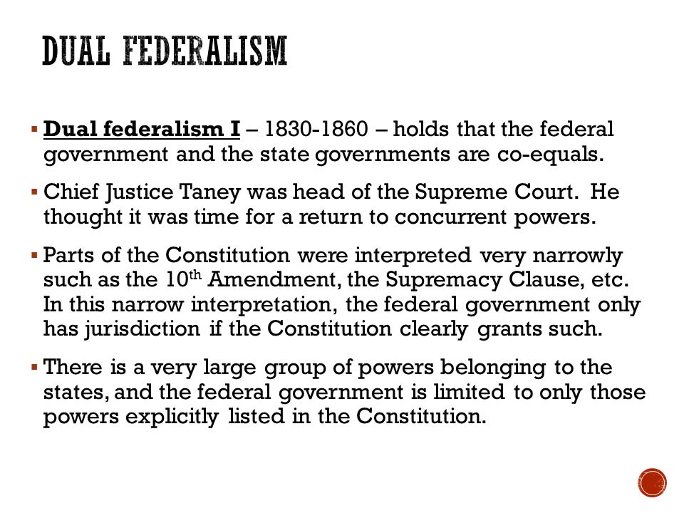 What powers belong to the federal government?