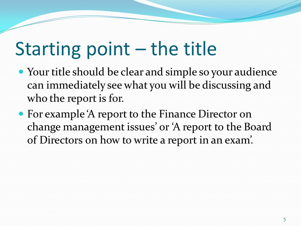Report Example Essay