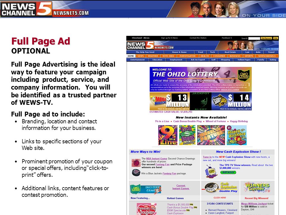 Full Page Advertising is the ideal way to feature your campaign including product, service, and company information.