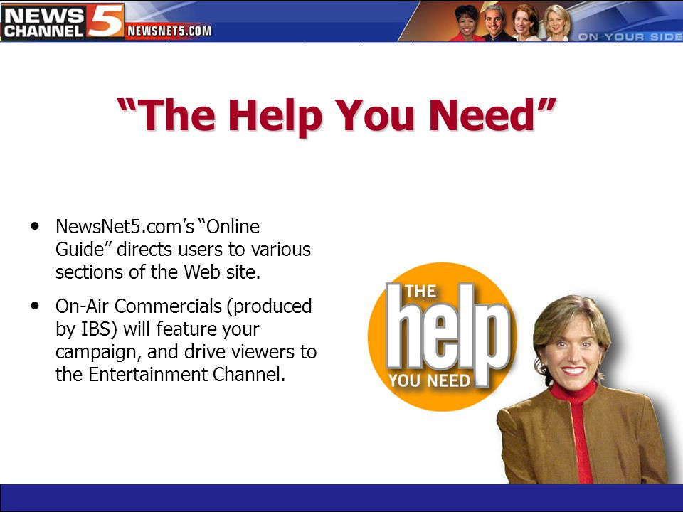 NewsNet5.com’s Online Guide directs users to various sections of the Web site.