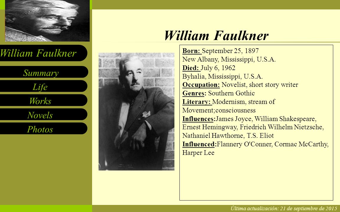 william faulkner is a giant essay william faulkner is a giant essay
