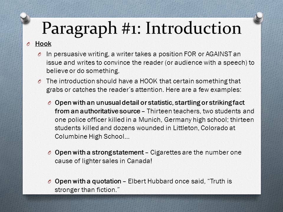 examples of good hooks for persuasive essays