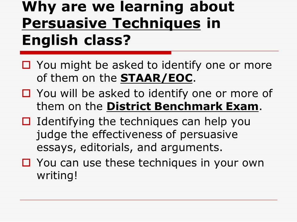 persuasive techniques