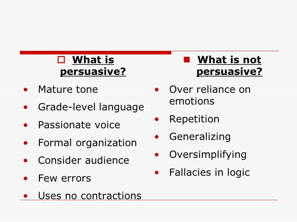 How To Do A Persuasive Essay