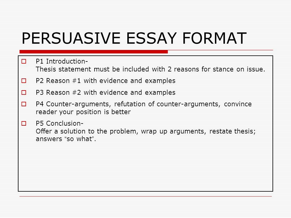 Examples Of Persuasive Essay