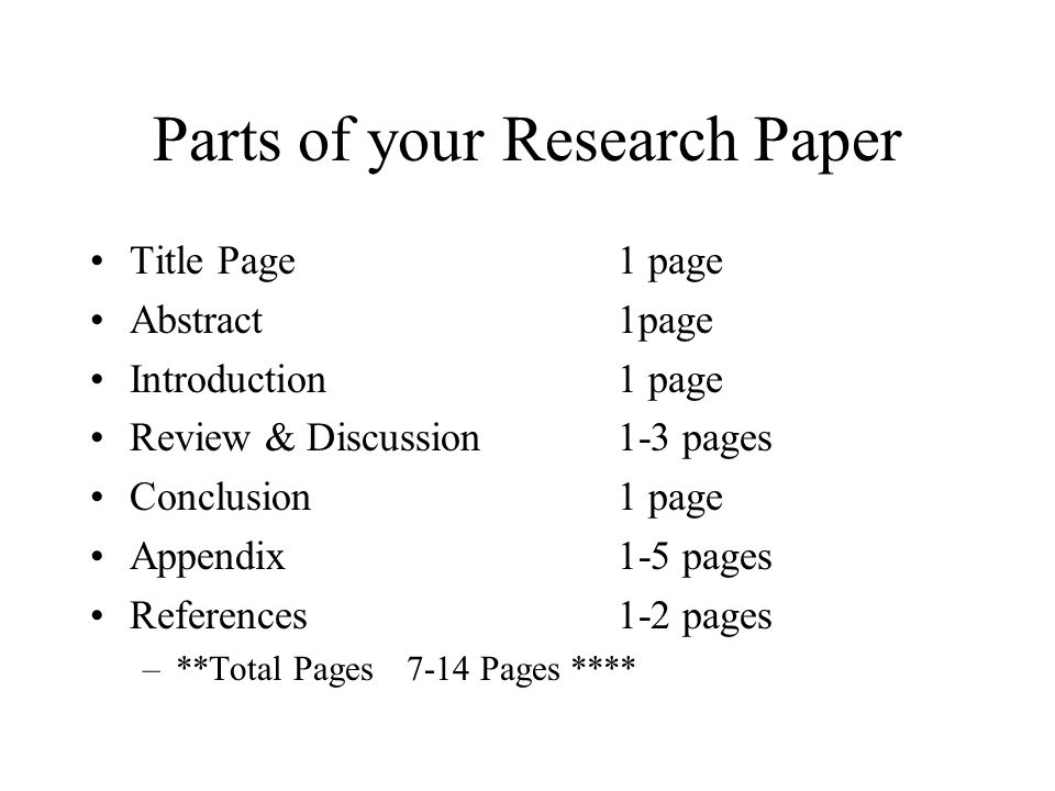 Research papers examples for science fair