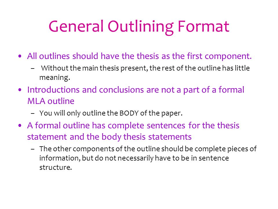 a thesis statement should include
