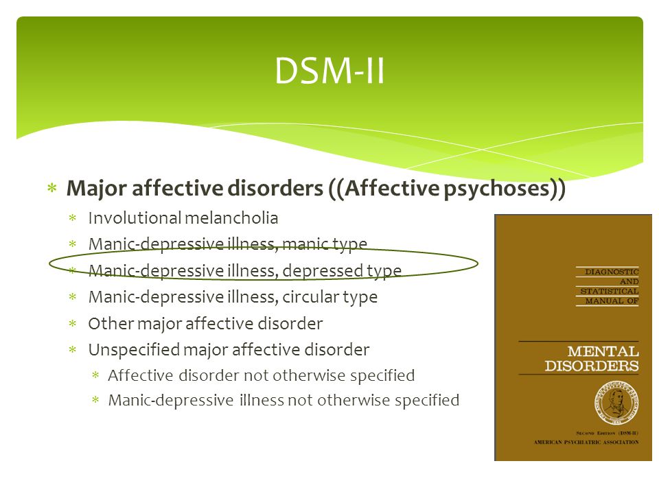 Involutional depression