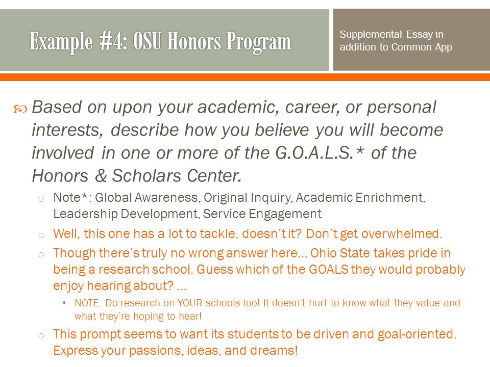 Academic Interests Essay