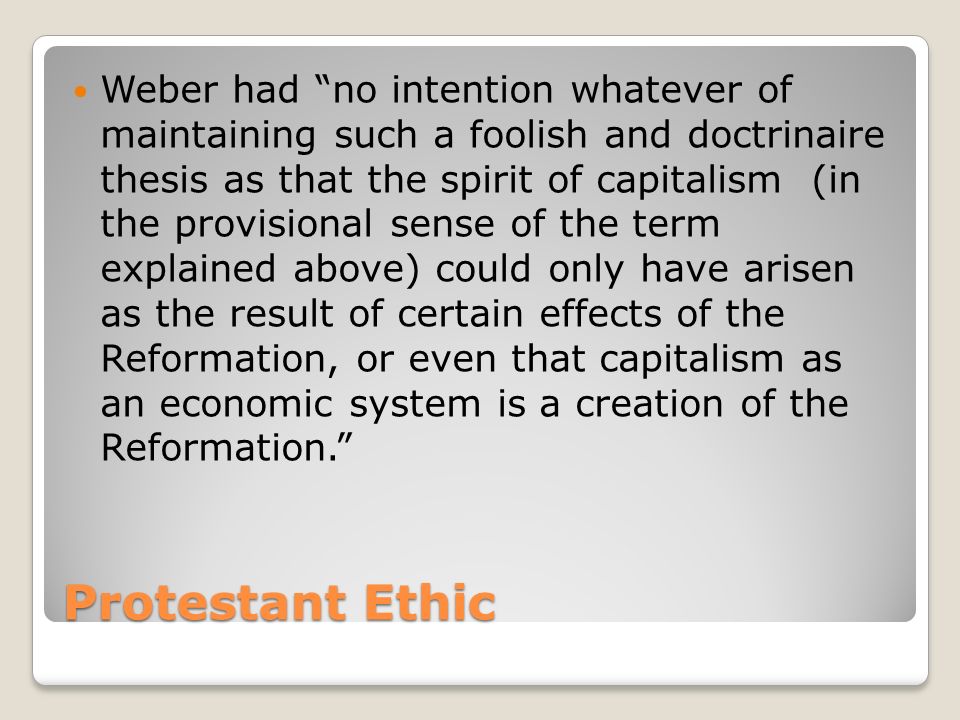 Islam capitalism and the weber thesis