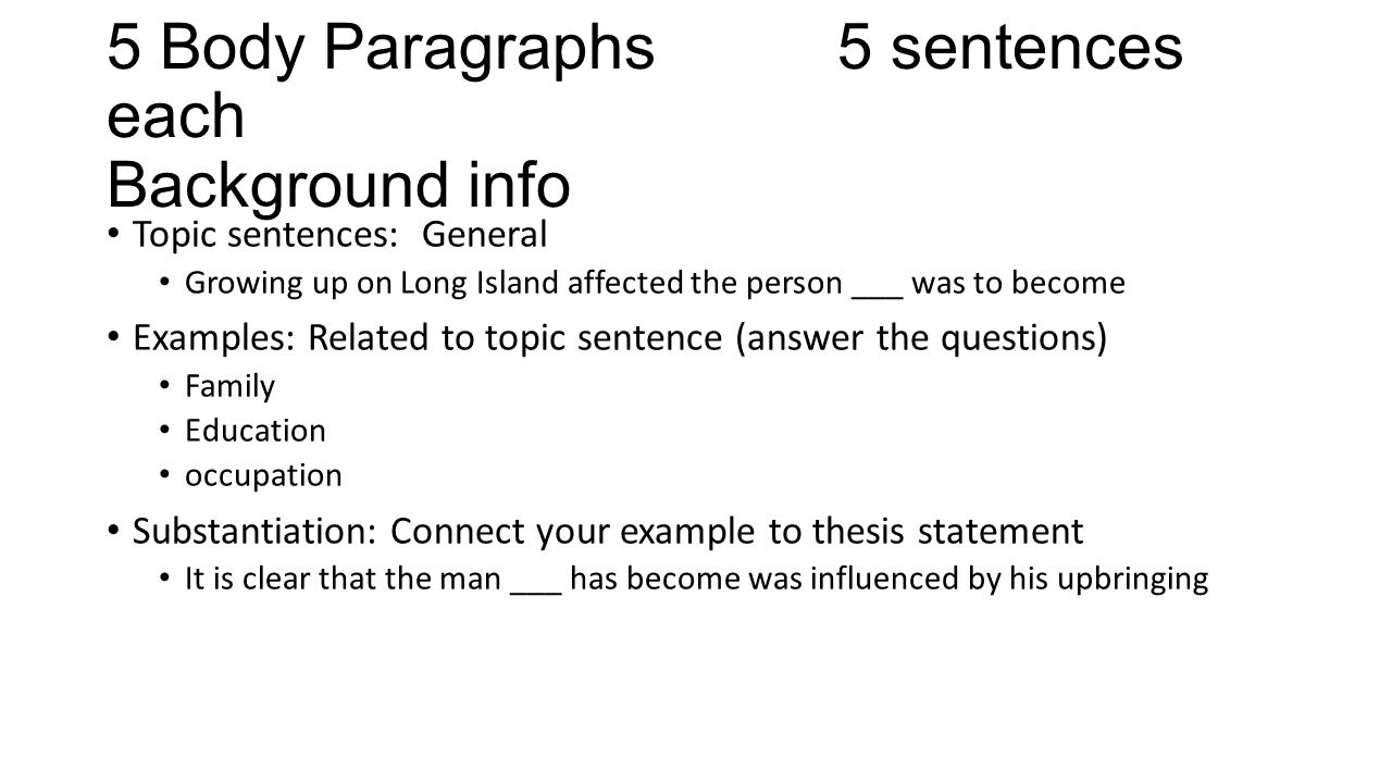 general statement essay examples