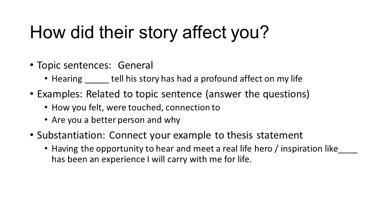 Life Story Essay
