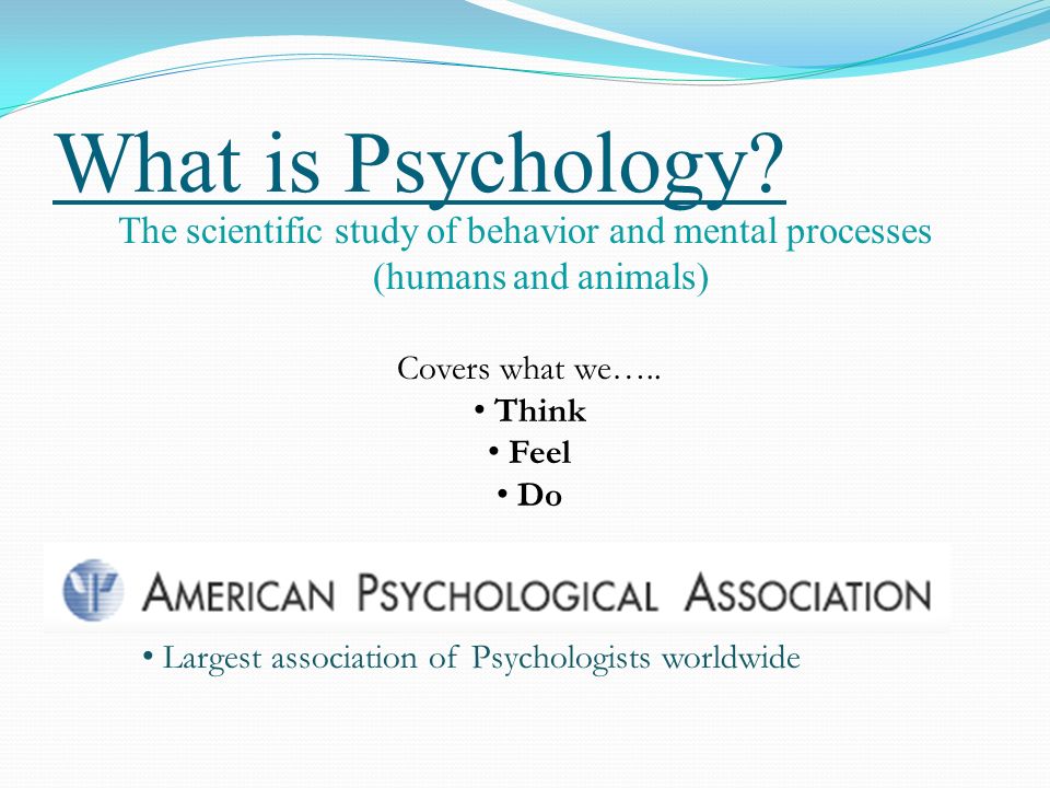What is Psychology.