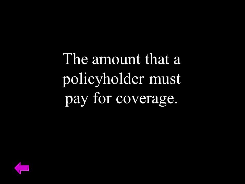 The amount that a policyholder must pay for coverage.