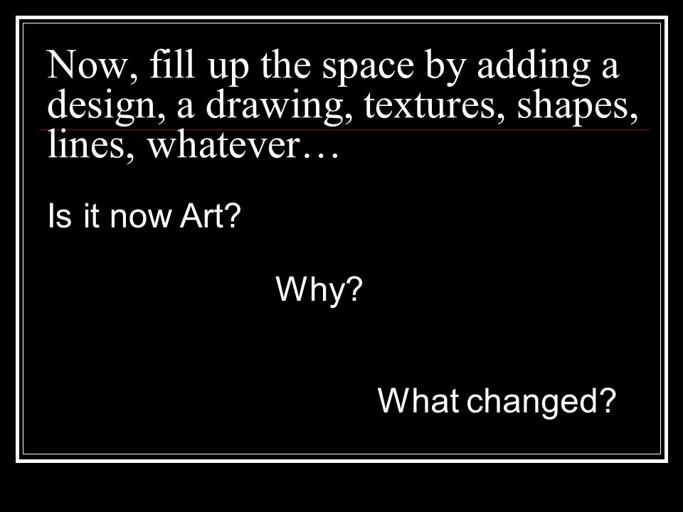 Is it now Art. Why. What changed.