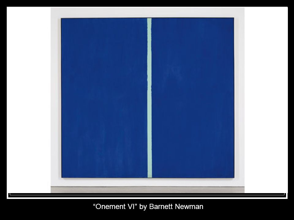 Onement VI by Barnett Newman