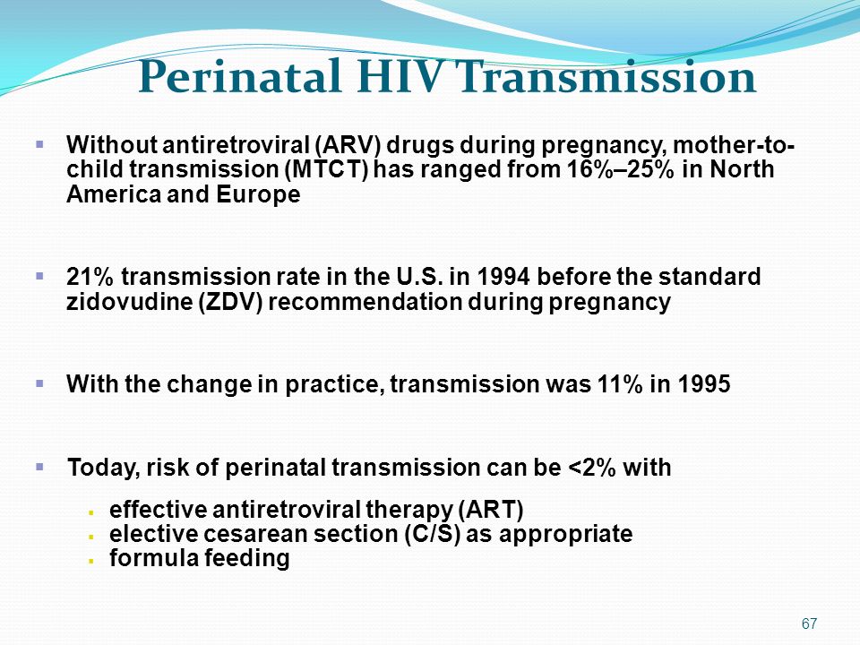 Perinatal hiv transmission