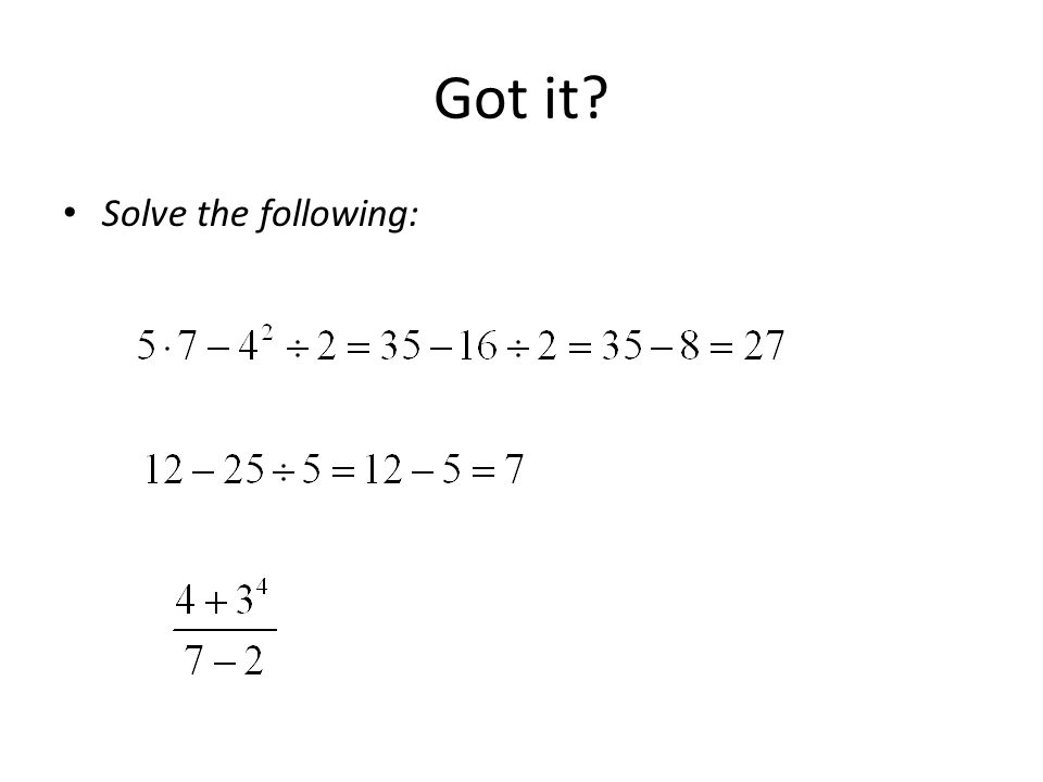 Got it Solve the following: