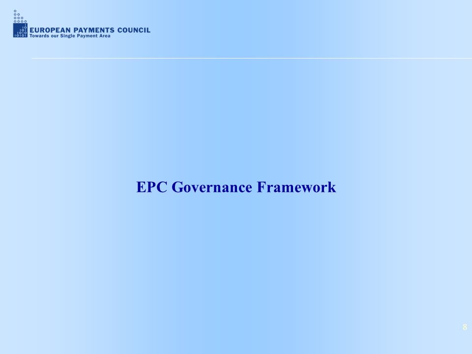 8 EPC Governance Framework