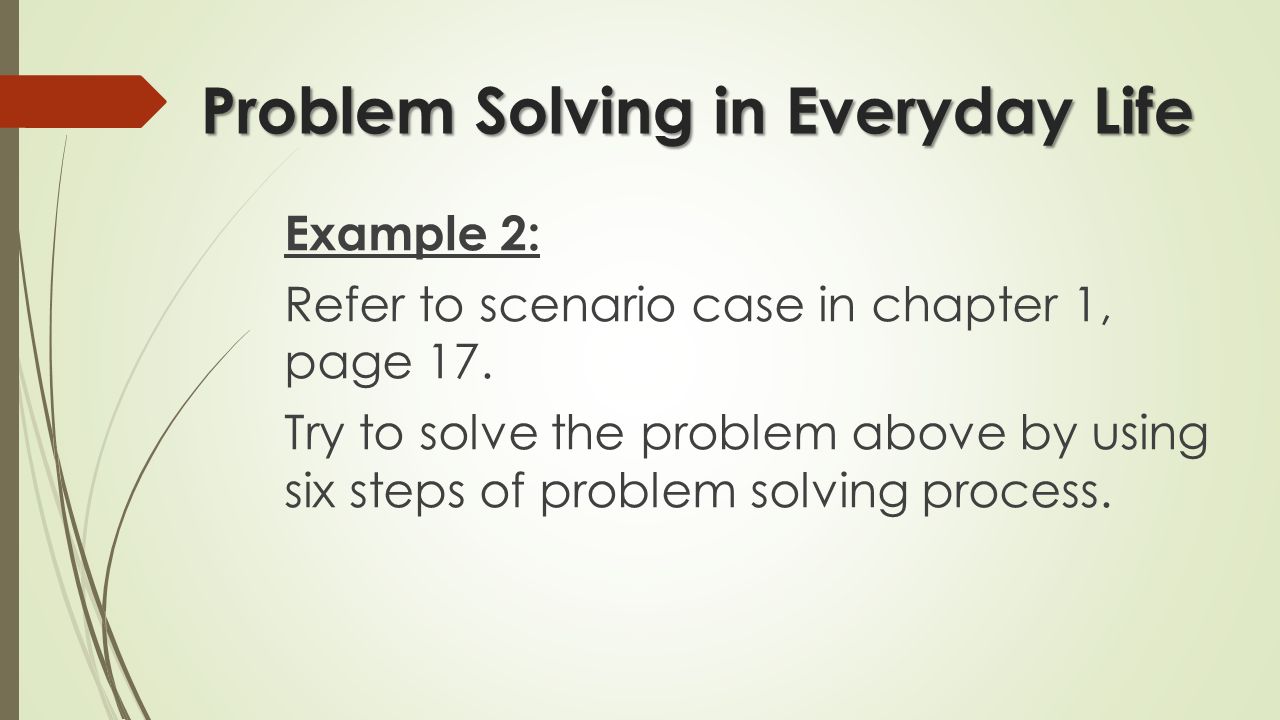 Everyday Problem Solving
