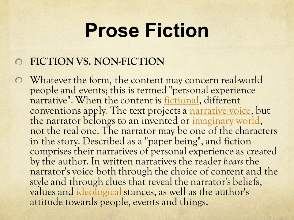 Prose Essay Definition