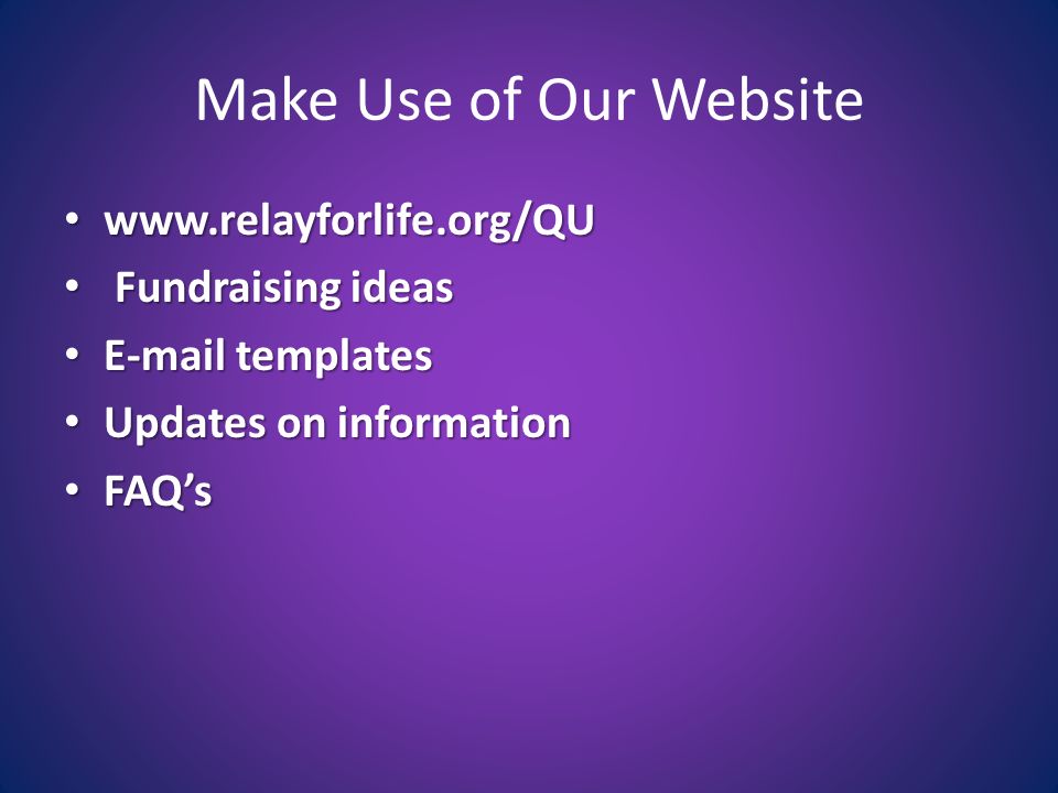 Make Use of Our Website     Fundraising ideas Fundraising ideas  templates  templates Updates on information Updates on information FAQ’s FAQ’s