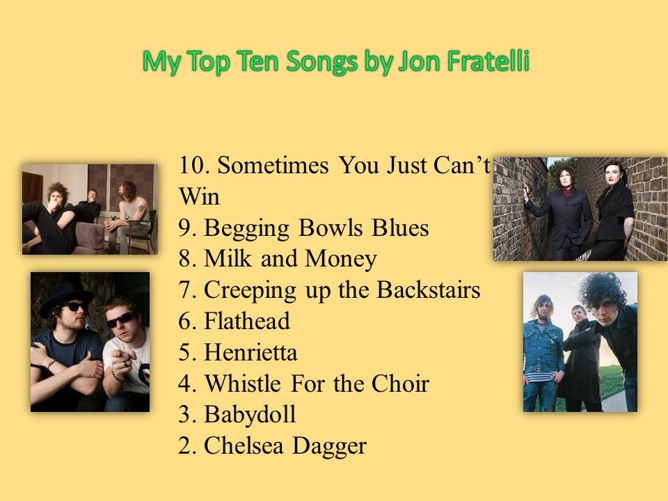 10. Sometimes You Just Can’t Win 9. Begging Bowls Blues 8.