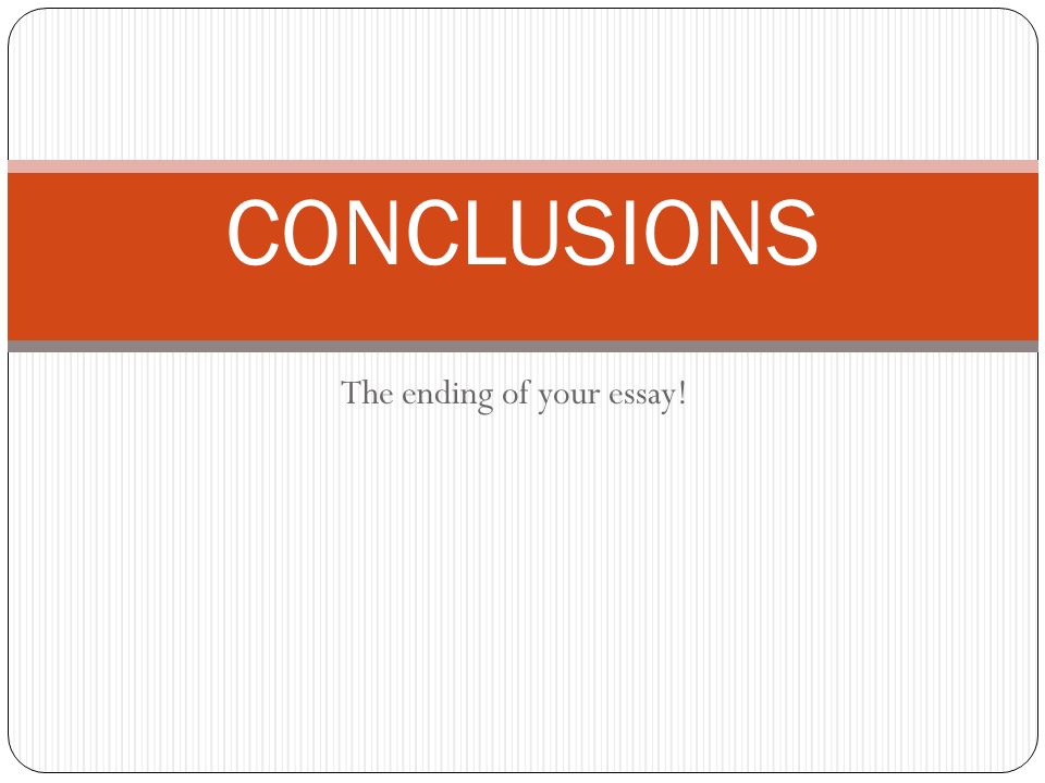 of your essay in most