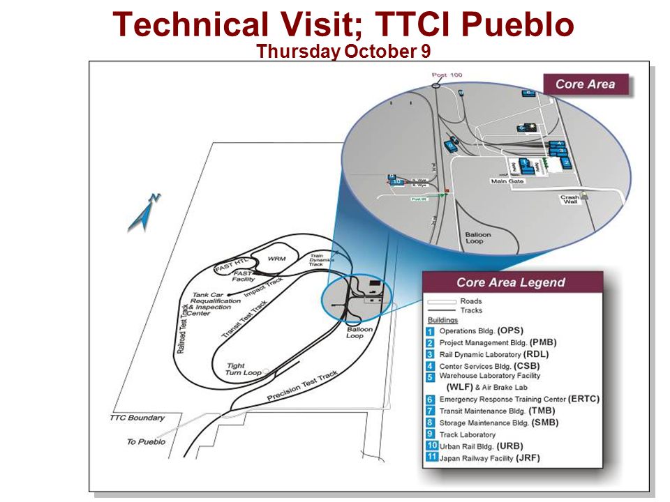 Technical Visit; TTCI Pueblo Thursday October 9
