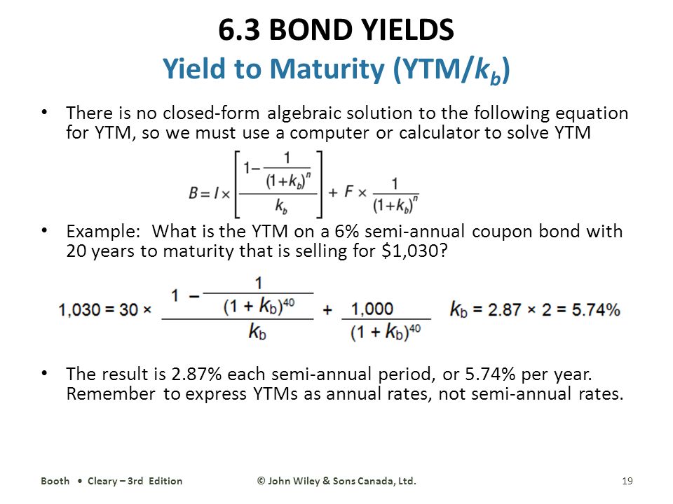 semiannual bond calculator